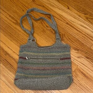 The Sak Stylish Multicolor Knit Shoulder double strap Bag